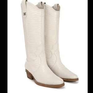 New Sam Edelman leather western boots size 8